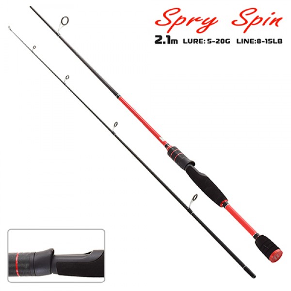 

Спиннинг штекерный лайт Sams Fish Spry spin 2.1м 5-20г 2к SF23950