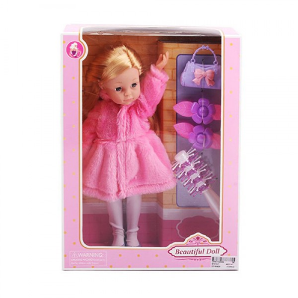 

Кукла SY010-1 (18шт) 30см, сумочка, расческа, заколочки, в кор-ке, 26-35-8см