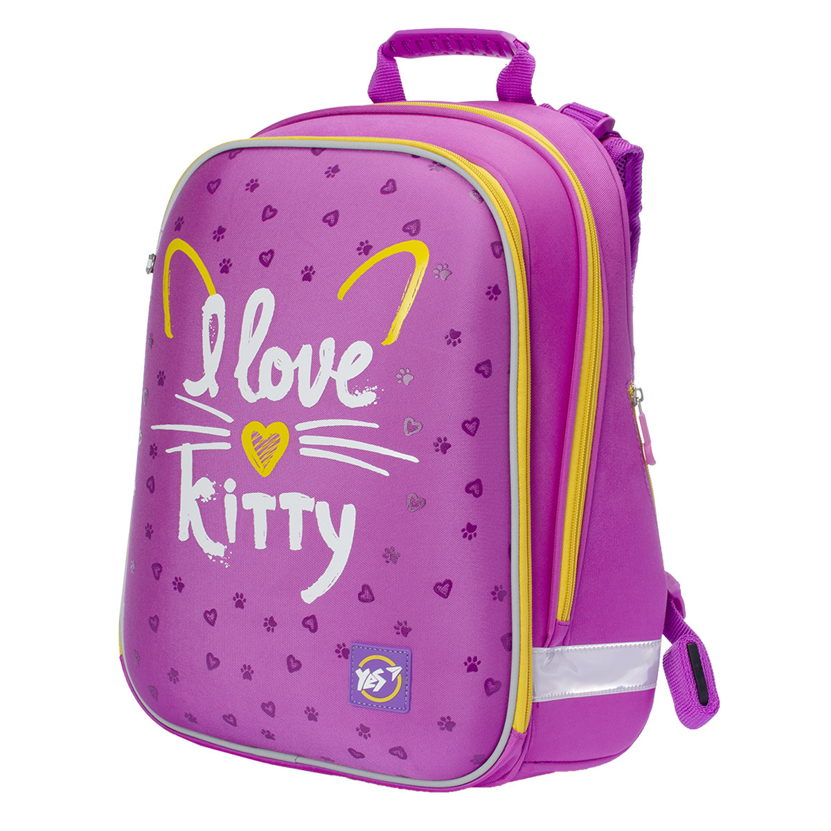 

Рюкзак шкільний каркасний YES H -12 "I love kitty"