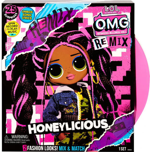 

Игровой набор с куклой L.O.L. SURPRISE! серии "O.M.G. Remix" - МИЛАШКА