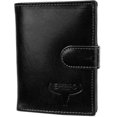 

Кошелек мужской кожаный BUFFALO WILD DNK-N4L-CVTB-black