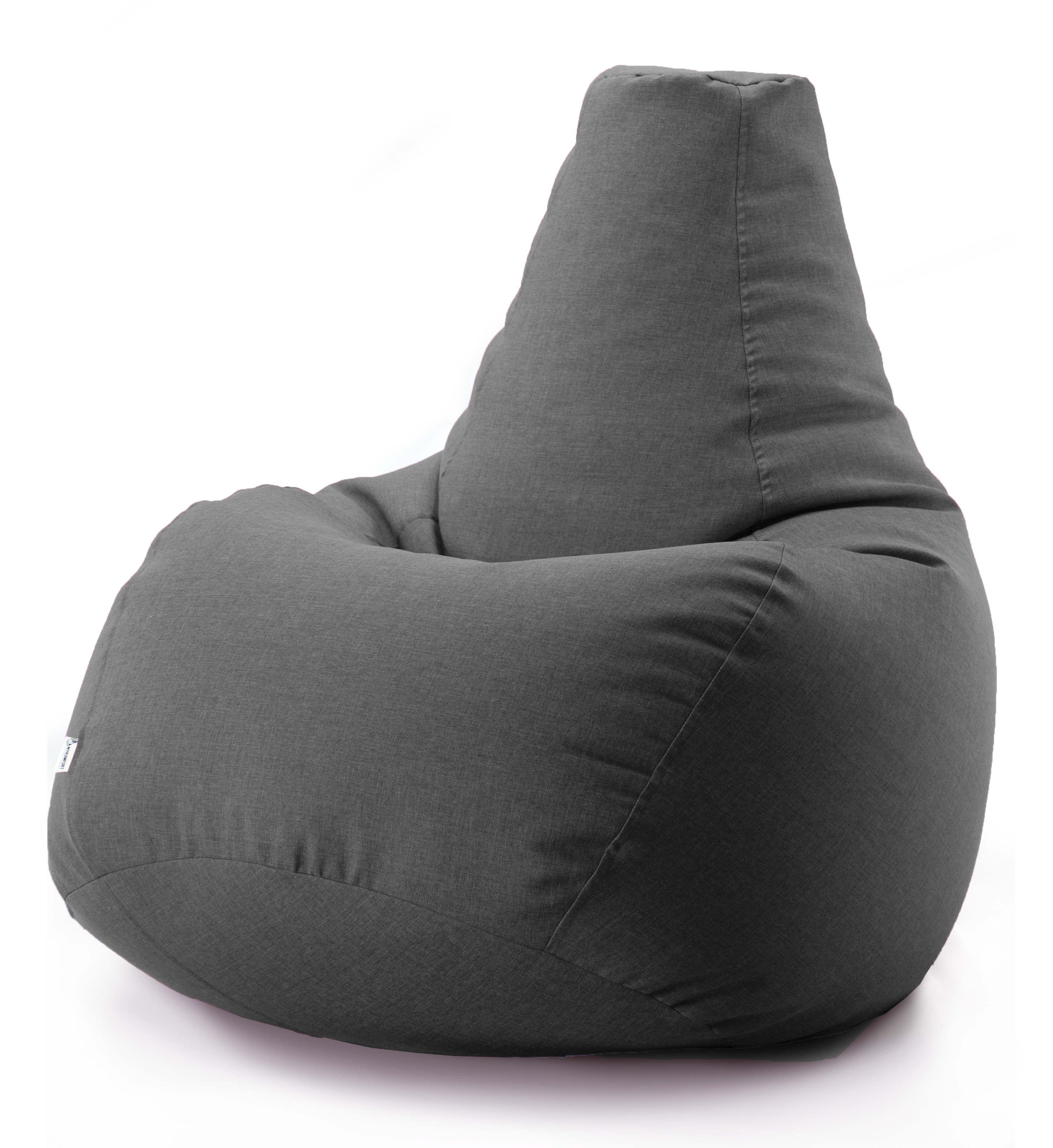 

Безкаркасне крісло мішок груша Coolki Рогожка XXL 130x90 темно-сірий