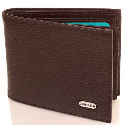 

Мужской кожаный кошелек CANPELLINI SHI1044-10FL