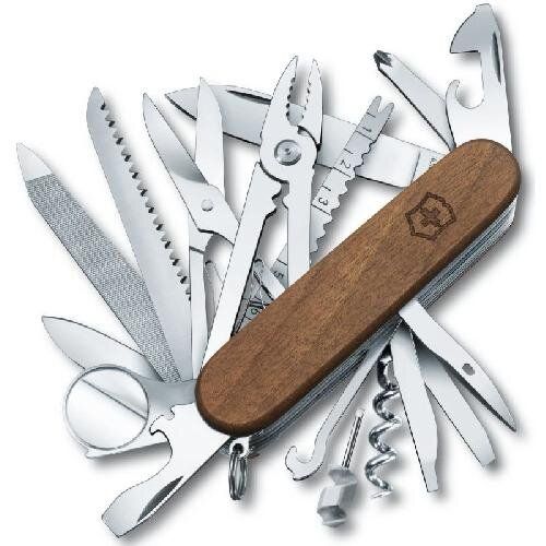 

Нож складной карманный багатофункціональний Victorinox Swisschamp Wood (1.6791.63)