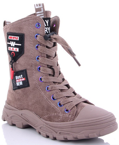 

Демисезонные ботинки на шнуровке Lilin L1980-5 28 Бежевый