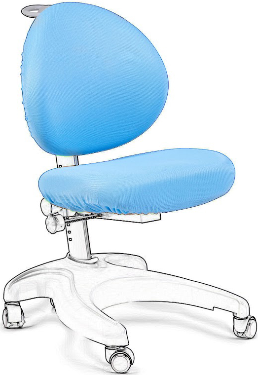 

Чехол для кресла FunDesk Cielo Chair cover Blue