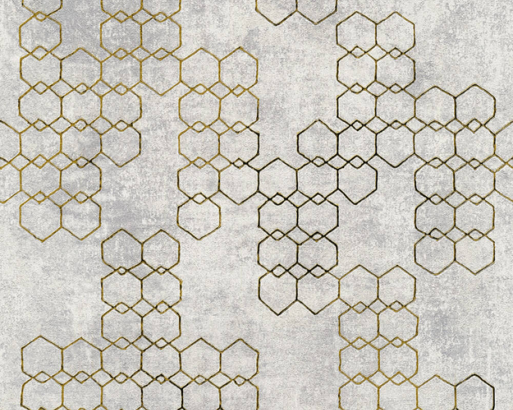 

Виниловые обои на флизилиновой основе AS Creation New Walls 37424-4 темно-серый геометрический