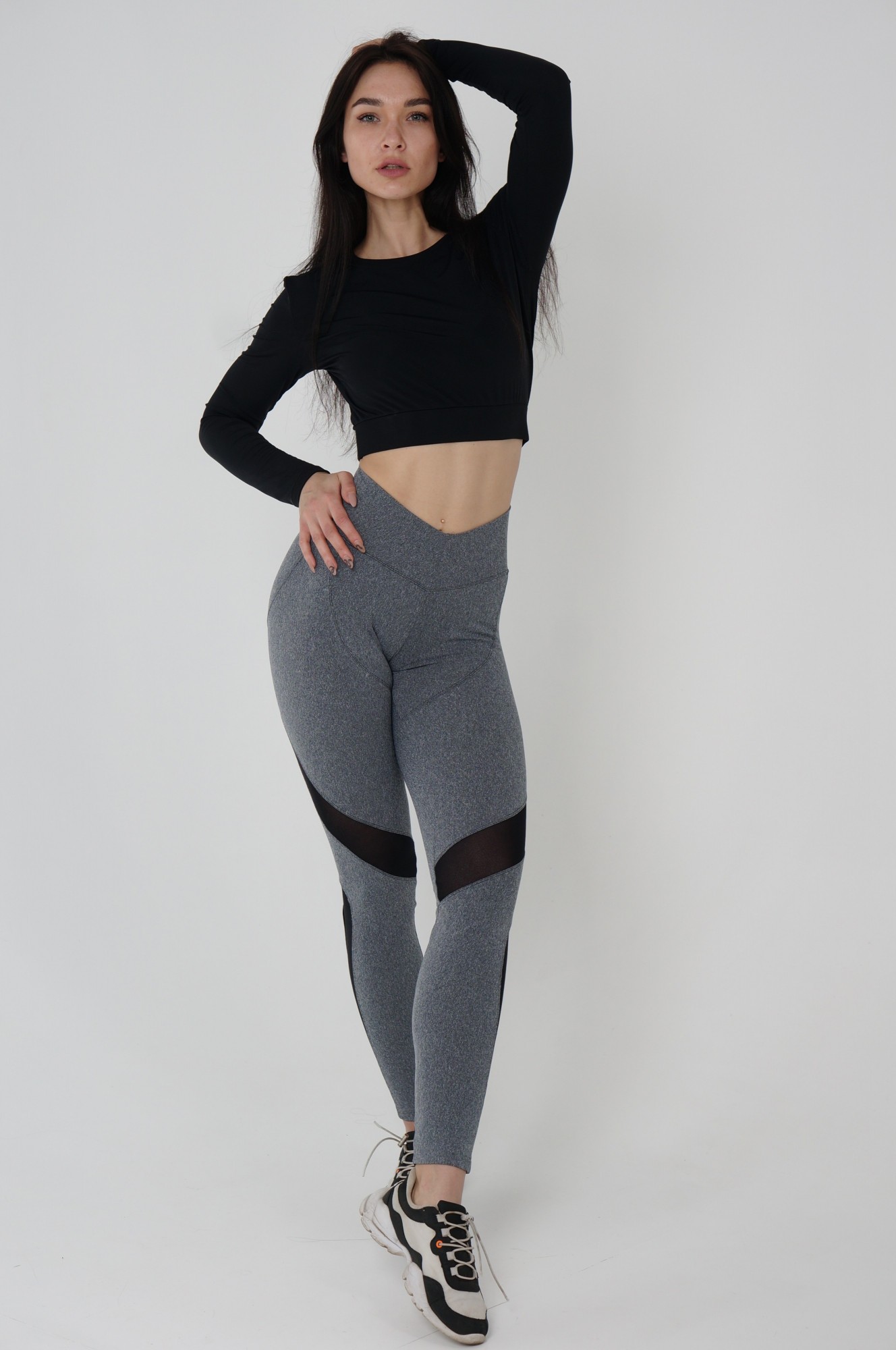 

Лосины для фитнеса и йоги Vikifit Eminence Grise L Серые