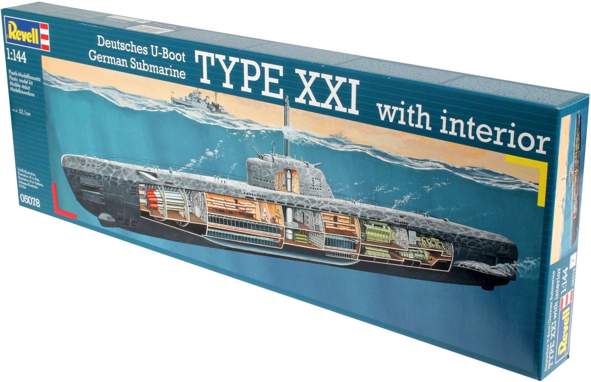 

Сборная модель REVELL Немецкая подводная лодка UBoot Typ XXI (5078)