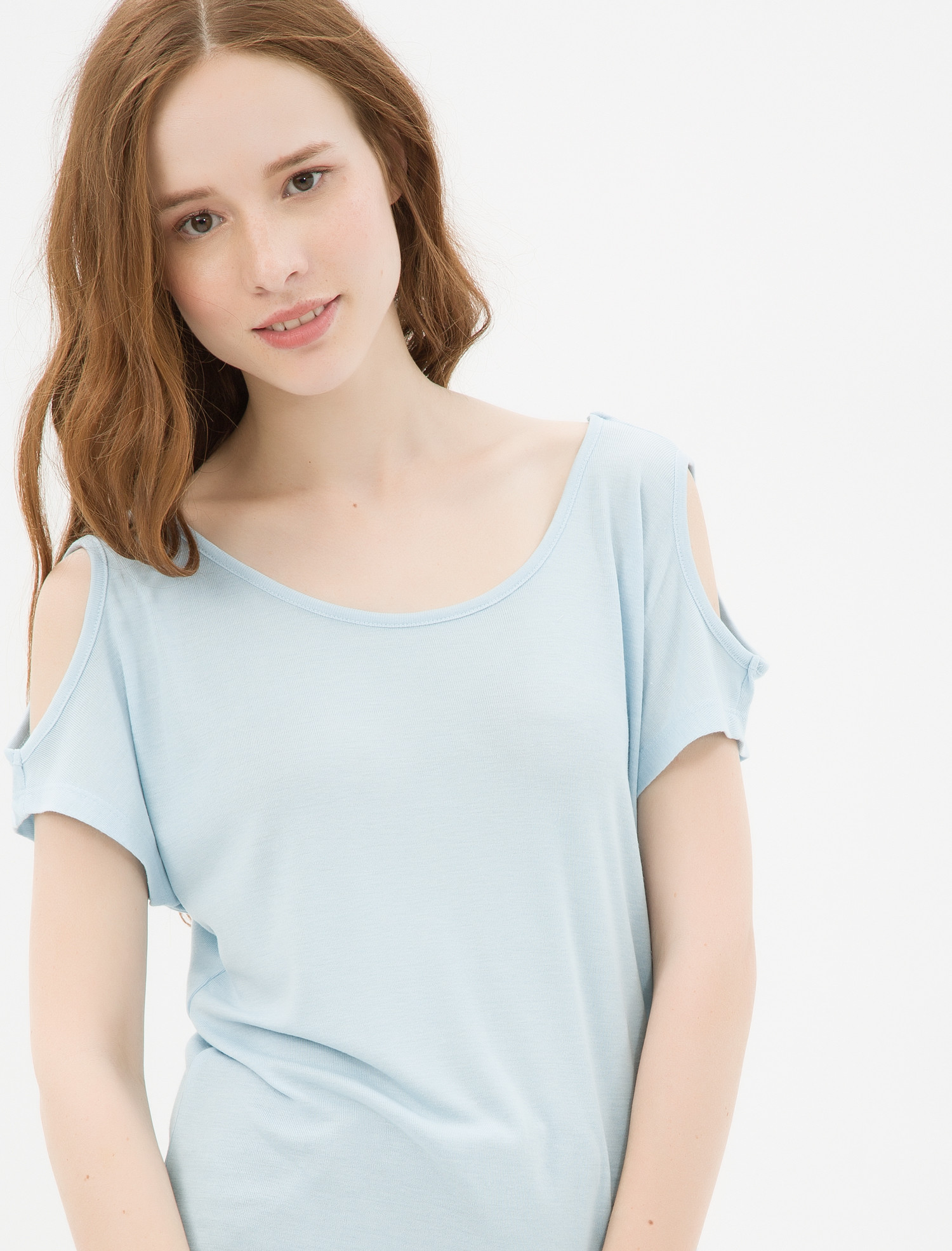 

Футболка Koton 7KAL11801JK  Blue, Футболка Koton 7KAL11801JK S Blue