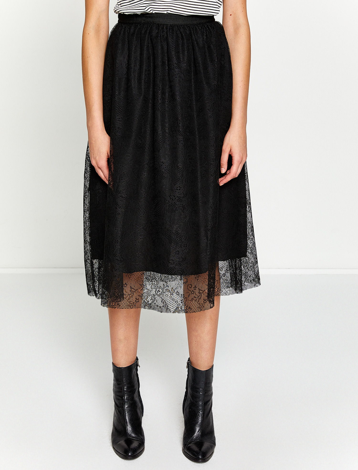 

Юбка Koton 7YAK73057EK S Black