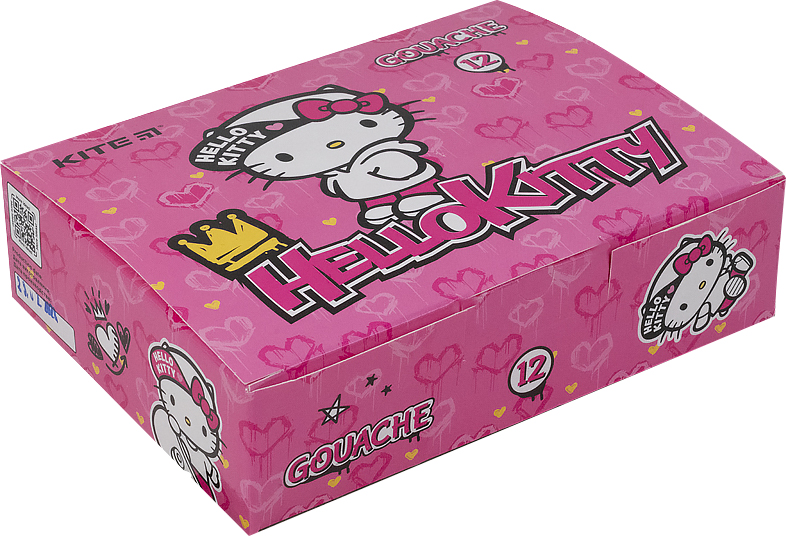 

Краски гуашевые Kite Hello Kitty в картонной упаковке 12 цветов 20 мл (hk21-063)