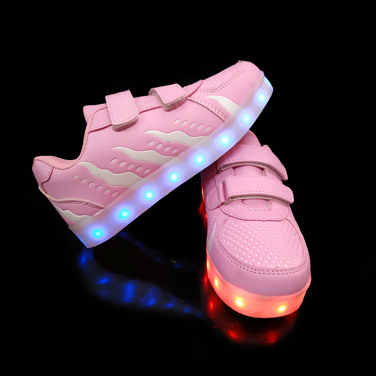 

Кроссовки с LED подсветкой детские Pink W81 35 р.
