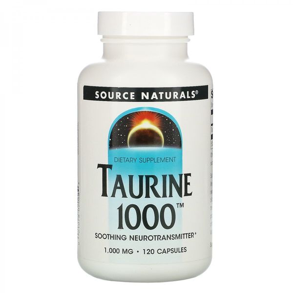 

Таурин Taurine 1000 Source Naturals 1000 мг 120 капсул (SNS183)