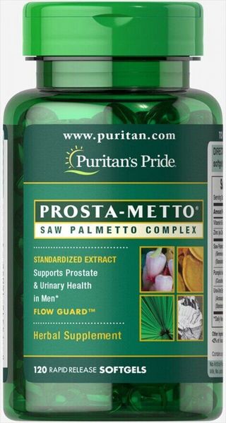

Со пальметто Prosta-Metto Saw Palmetto ComplexPuritan's Pride 120 капсул (PP441)