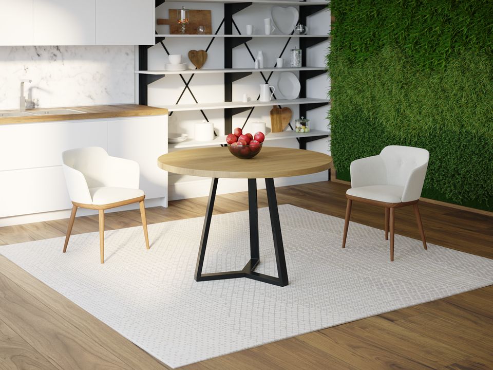 

Обеденный стол Skandi Wood SW040 Вайоминг Круглый ⌀ 90 см МДФ+Шпон Дуб Натуральный