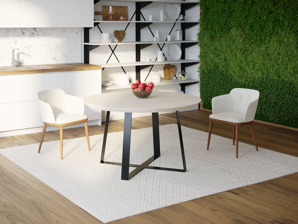 

Обеденный стол Skandi Wood SW062 Миссисипи Круглый ⌀ 75 см МДФ+Шпон Дуб Белый