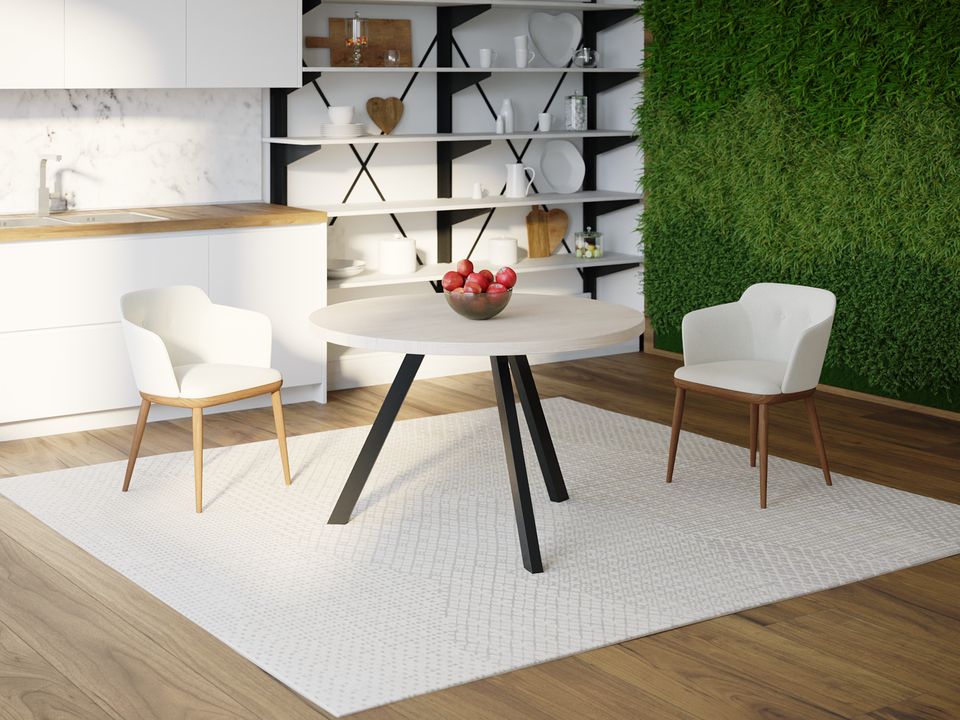 

Обеденный стол Skandi Wood SW059 Коннектикут Круглый ⌀ 110 см МДФ+Шпон Дуб Белый