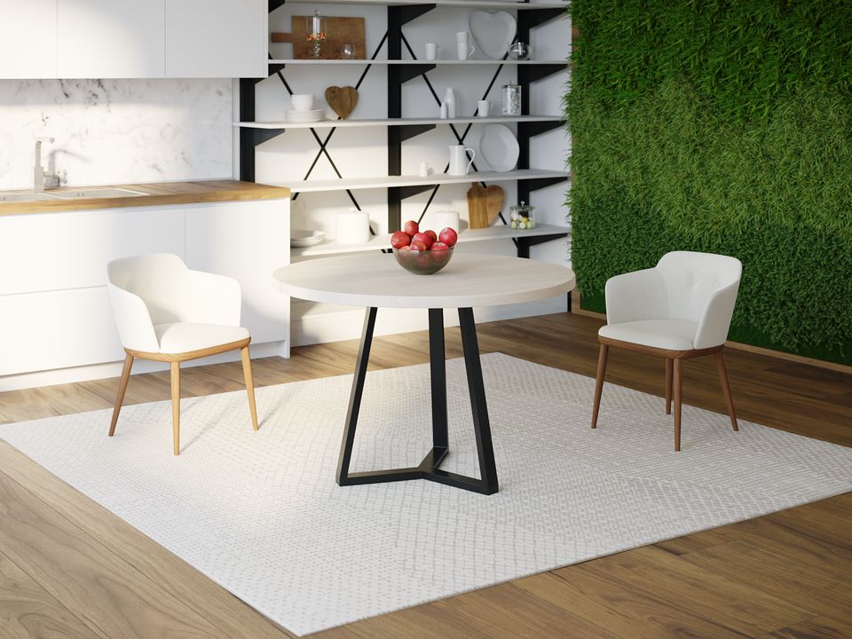 

Обеденный стол Skandi Wood SW040 Вайоминг Круглый ⌀ 75 см МДФ+Шпон Дуб Белый