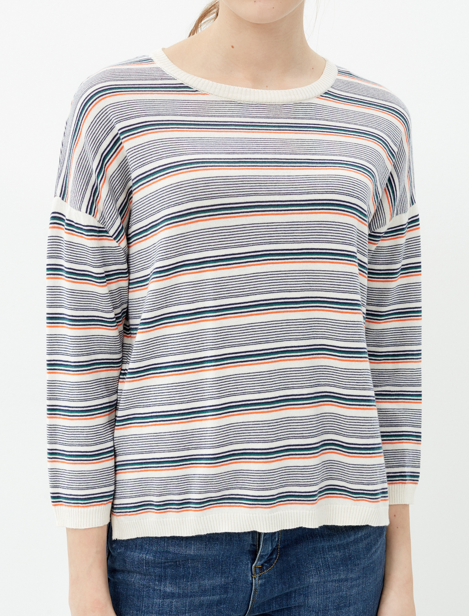 

Джемпер Koton 7YAL97452HT  White Stripe, Джемпер Koton 7YAL97452HT S White Stripe