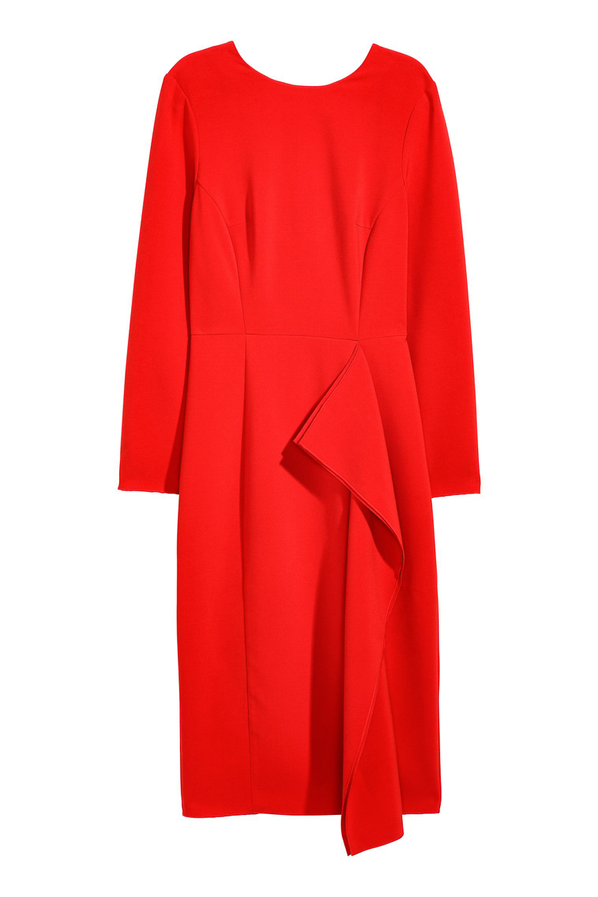 

Платье H&M  красный 4326204, Платье H&M 34 красный 4326204