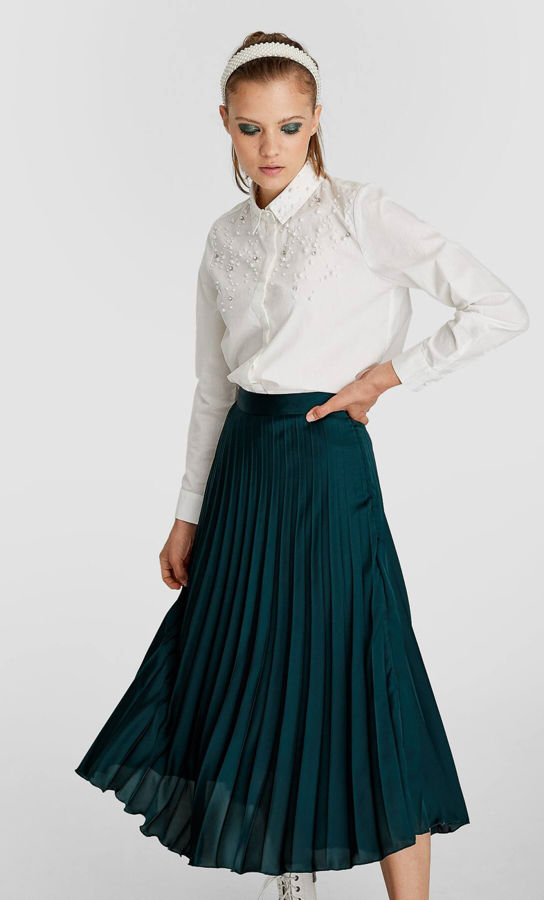 

Юбка Stradivarius Ж1057928 (4732/551/520) цвет зеленый L