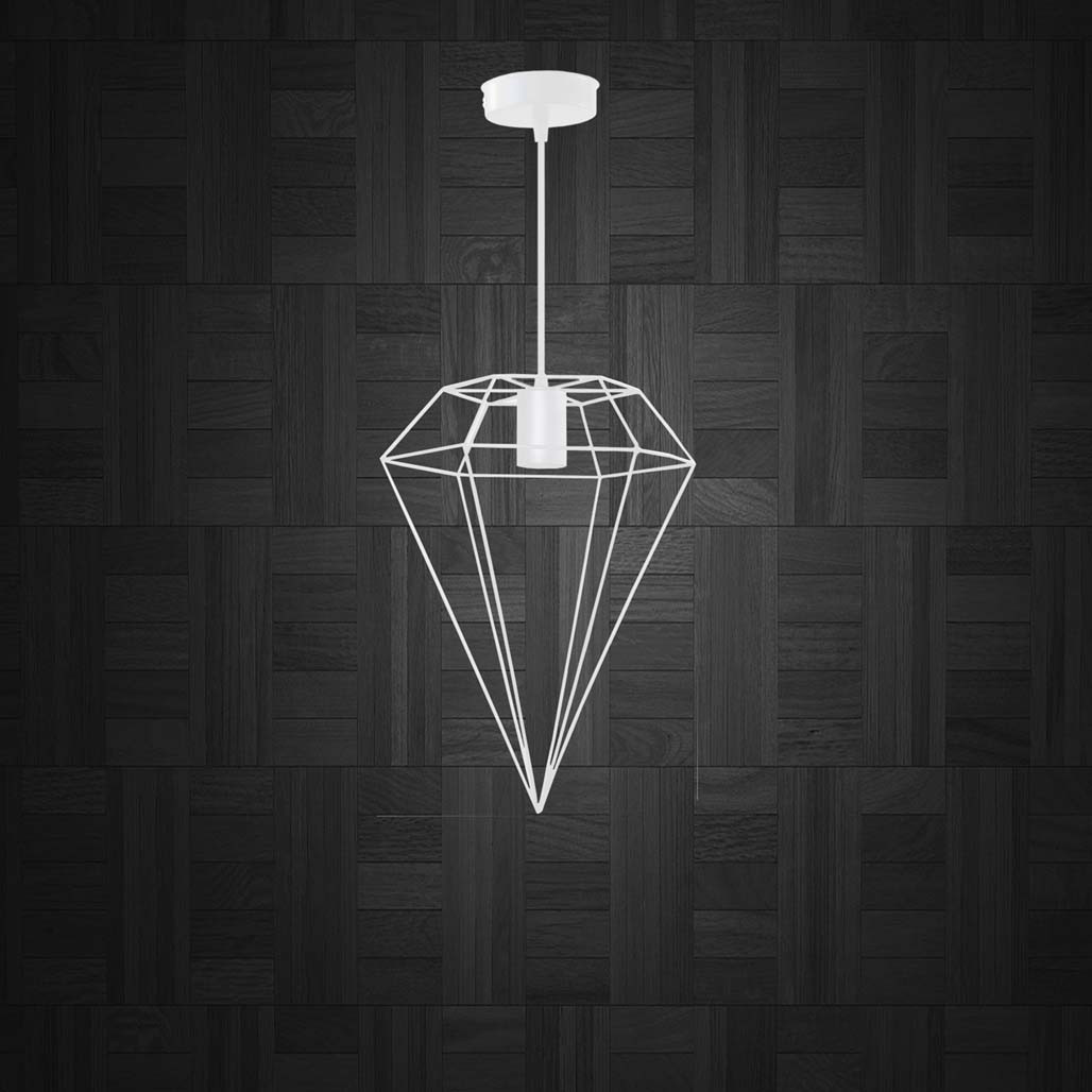 

Светильник подвесной CRYSTAL E27 белый