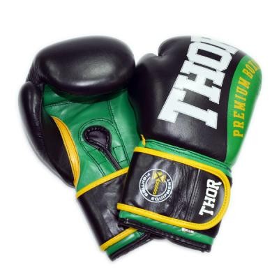 

Боксерские перчатки THOR Shark 12oz Green (8019/01(Leather) GRN 12 oz.)
