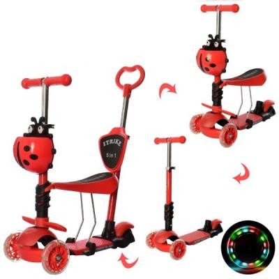 

Скутер iTrike Maxi 5 в 1 красный (JR 3-077-R red)