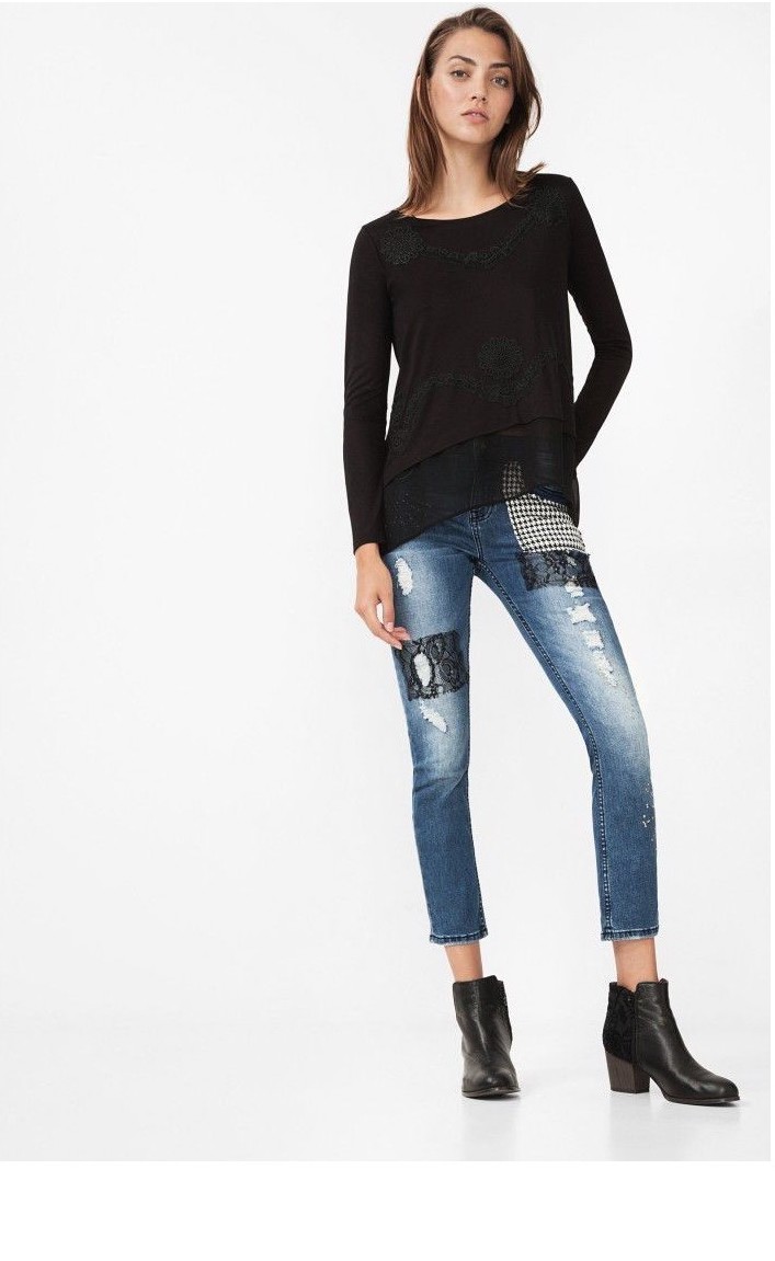 

Лонгслив Desigual smix03330066 L Черный 2000000538372