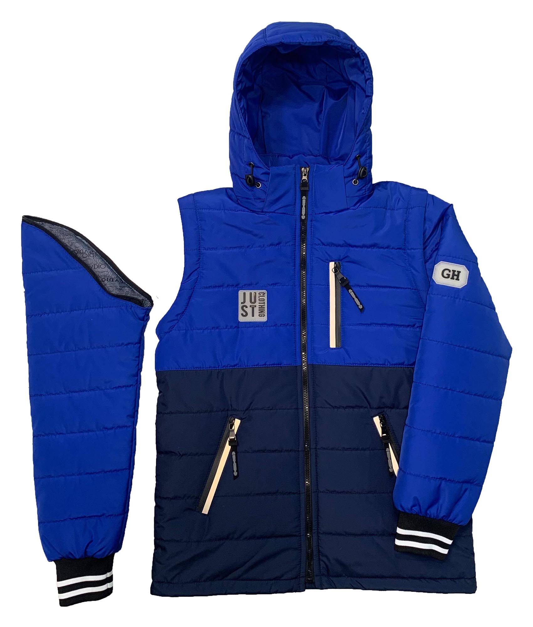 

Демисезонная куртка жилет Casual Force Sleeve Vest 134-140 см Синий с электриком
