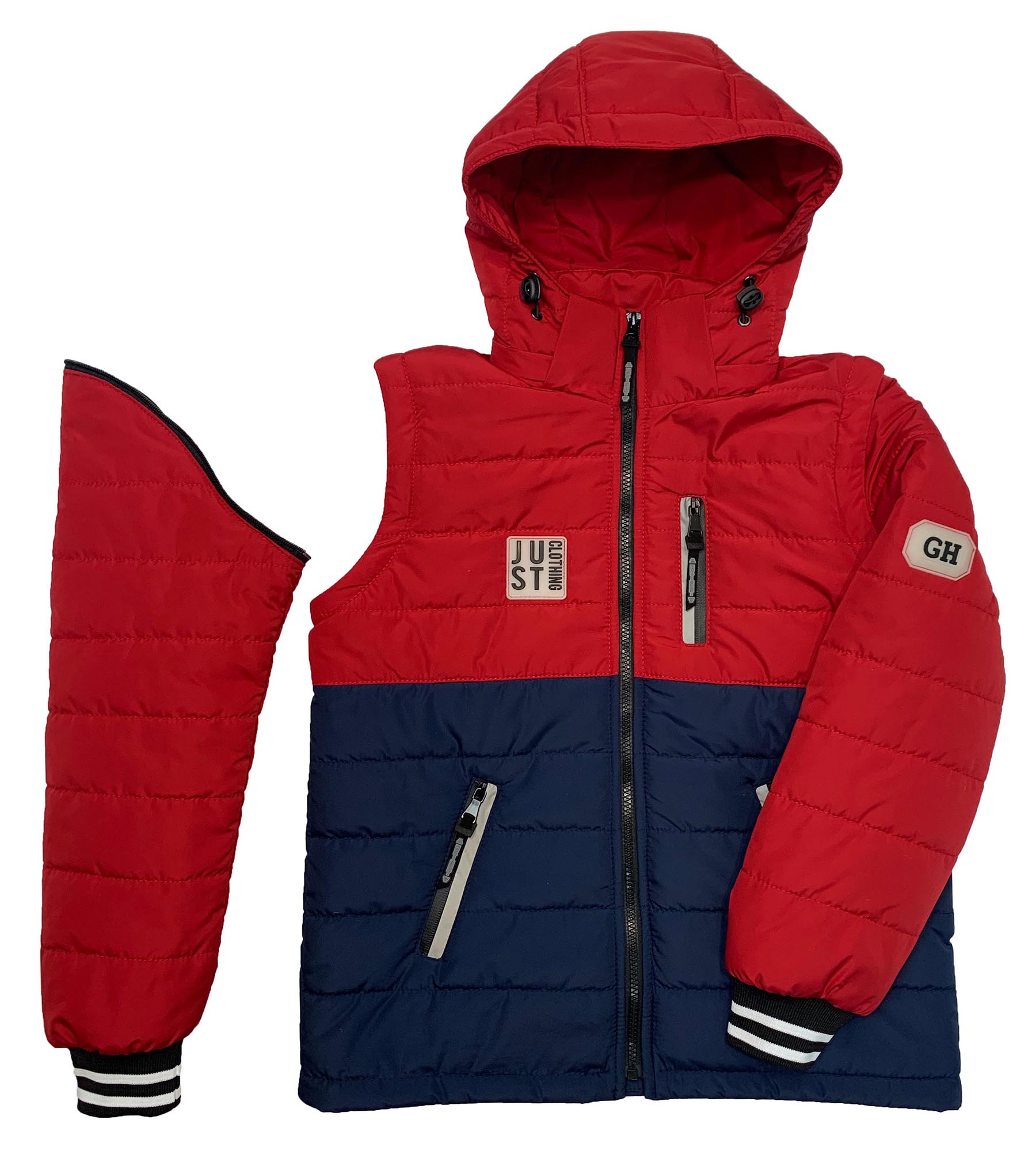 

Демисезонная куртка жилет Casual Force Sleeve Vest 134-140 см Синий с красным