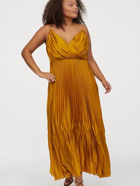 

Платье H&M 0811666-0  Горчичное, Платье H&M 0811666-0 XL Горчичное