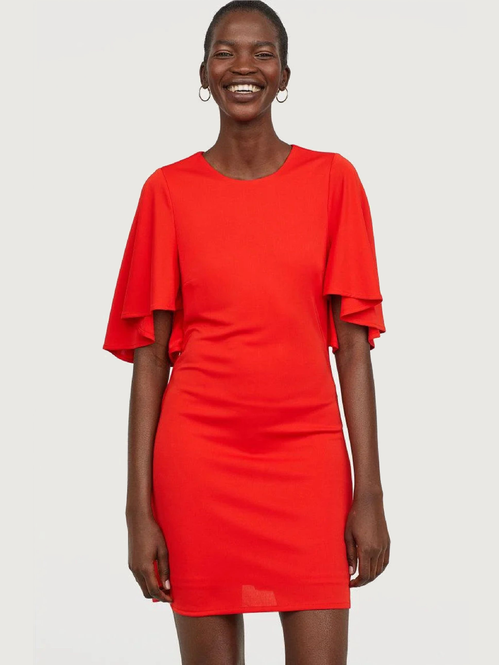 

Платье H&M 0653633-8  Красное, Платье H&M 0653633-8 46 Красное