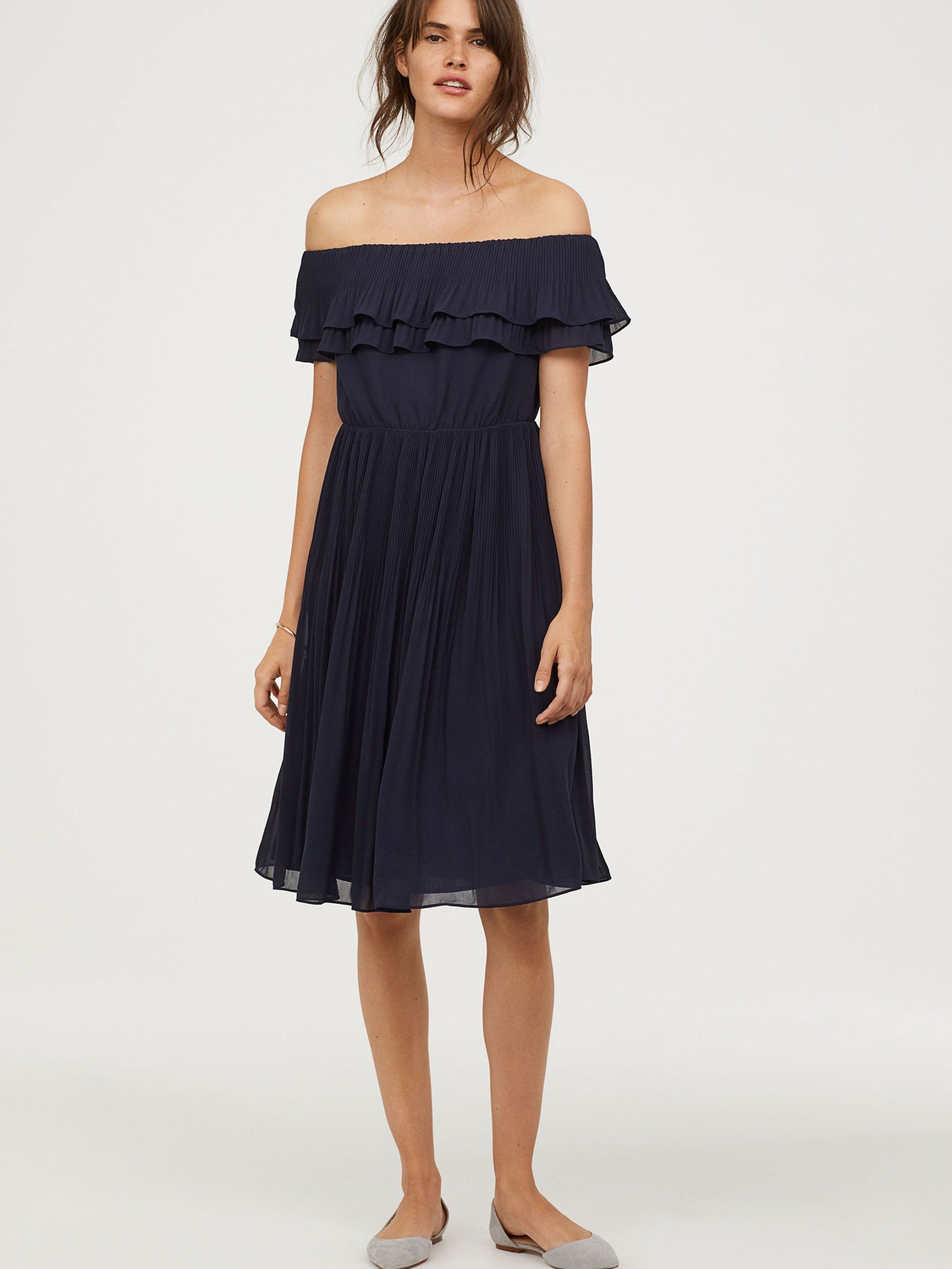 

Платье H&M 0676900-8  Темно-синее, Платье H&M 0676900-8 42 Темно-синее