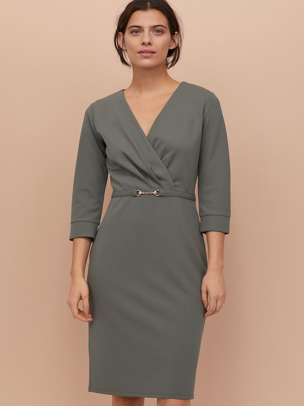 

Платье H&M 0828268-1  Хаки, Платье H&M 0828268-1 L Хаки