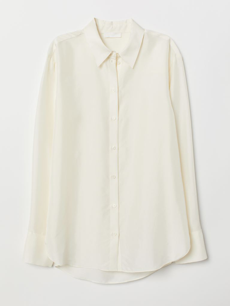 

Рубашка H&M 0733696-9 40 Кремовая