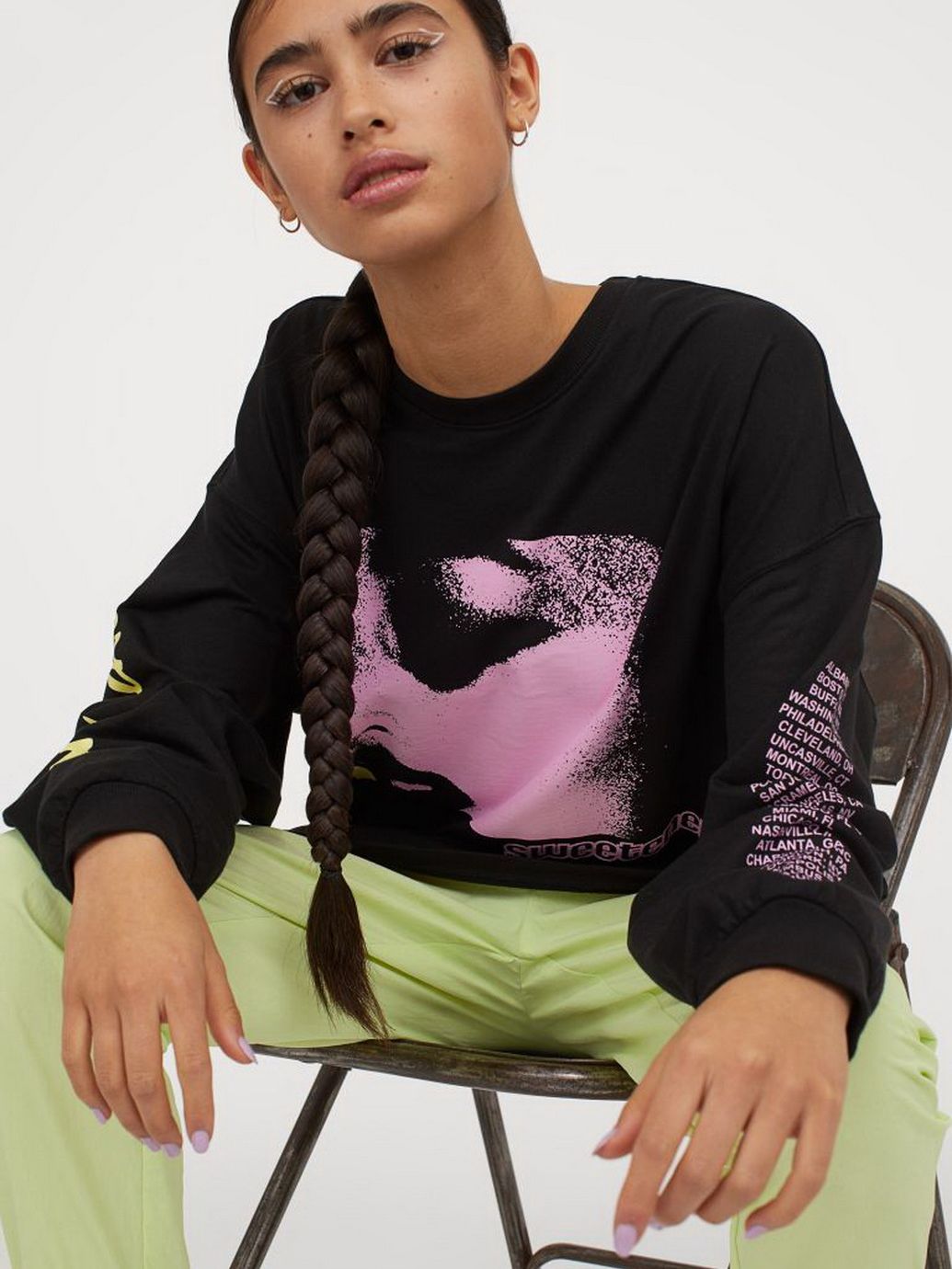 

Свитшот H&M 0862315-1 L Черный