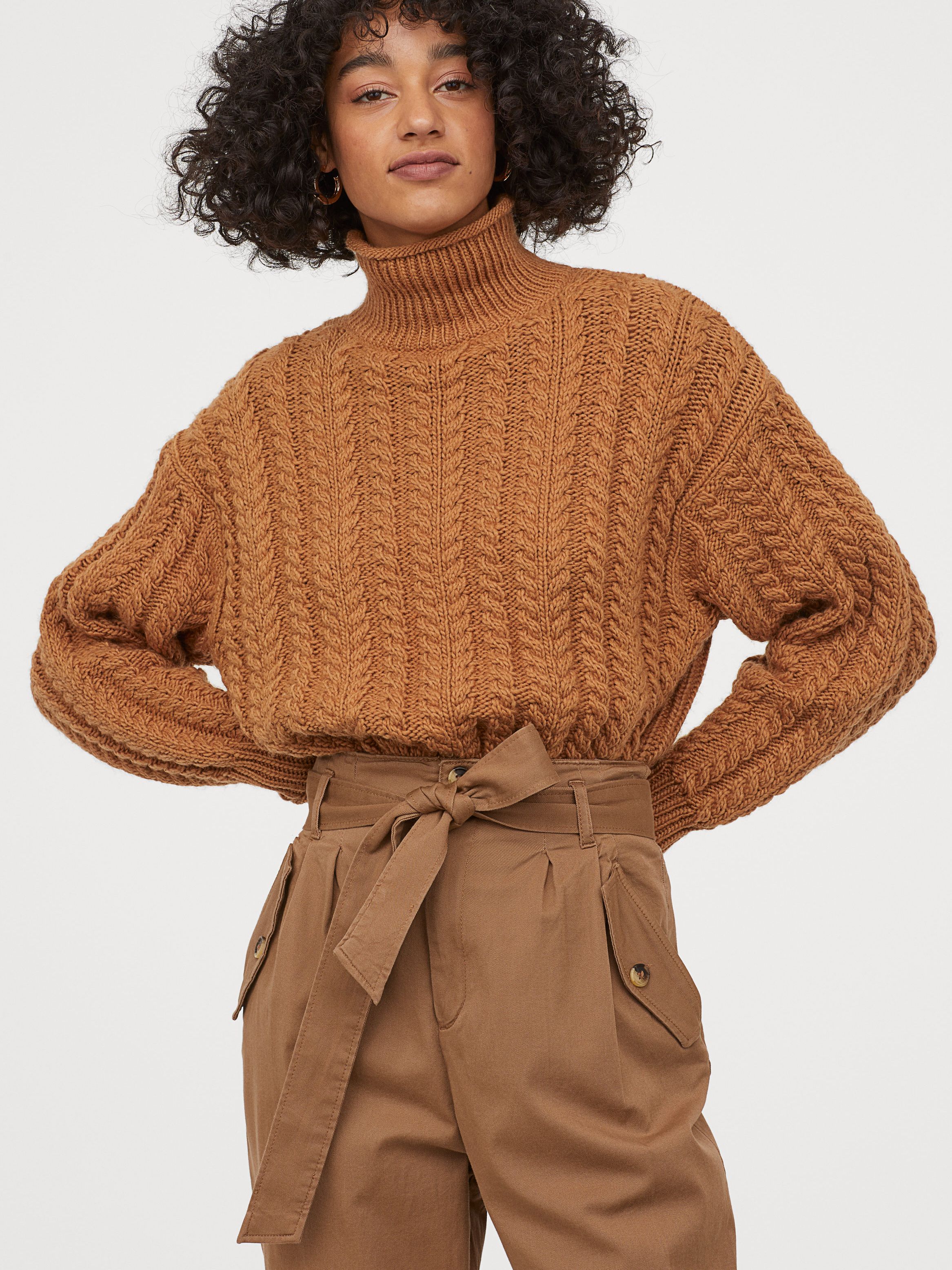 

Свитер H&M 0777434-0 M Коричневый