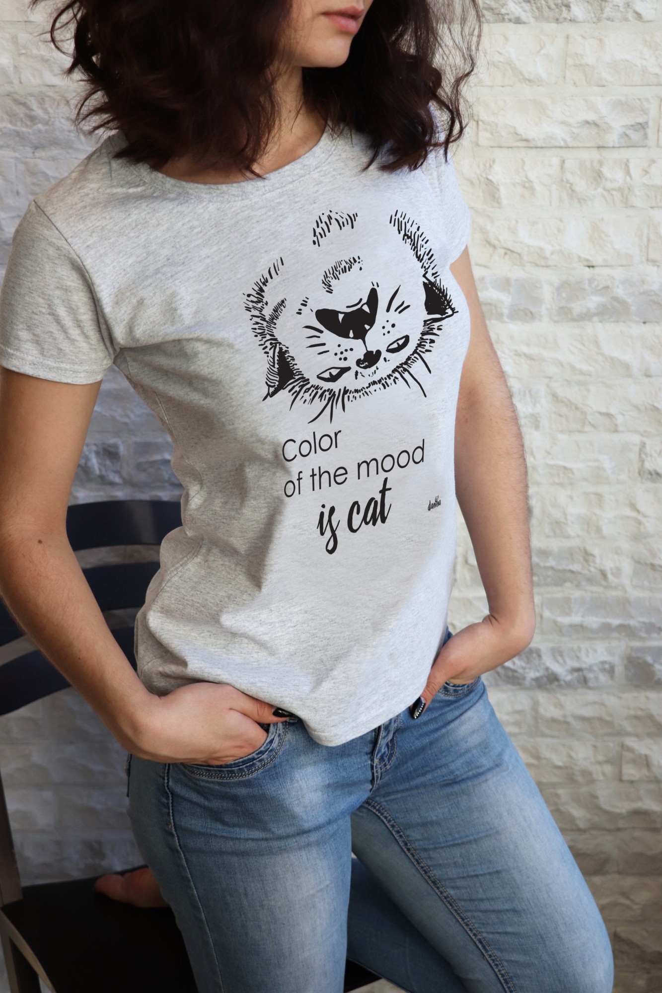 

Футболка Fruit of the loom Vitrina Print 80013 XXL Серая