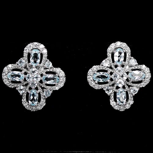 

Серьги из серебра с топазом Лувр С1240
