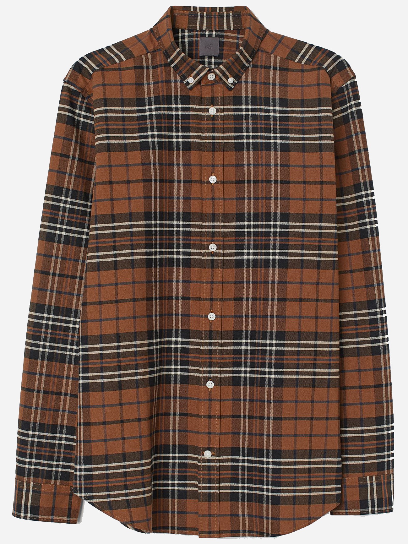 

Рубашка H&M 1903-4957258 M Коричневая