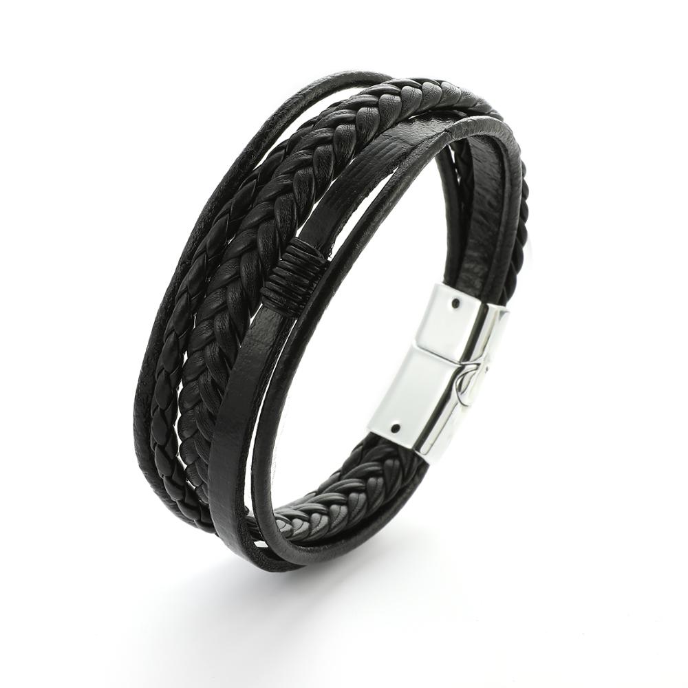 

Женский кожаный браслет BroBand Six черный c светлой застежкой 21см (BB-SIX-BLACK-SILVER-21-W)