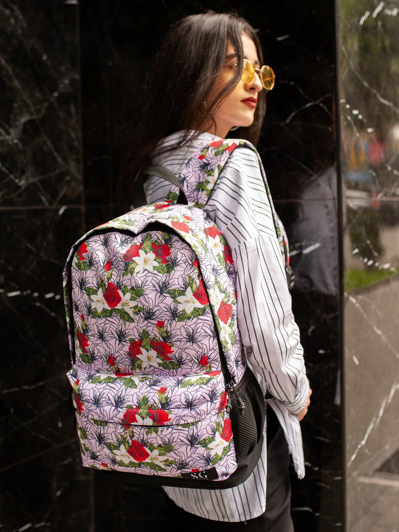 

Рюкзак SG Empire Town style белые цветы RKTS04096