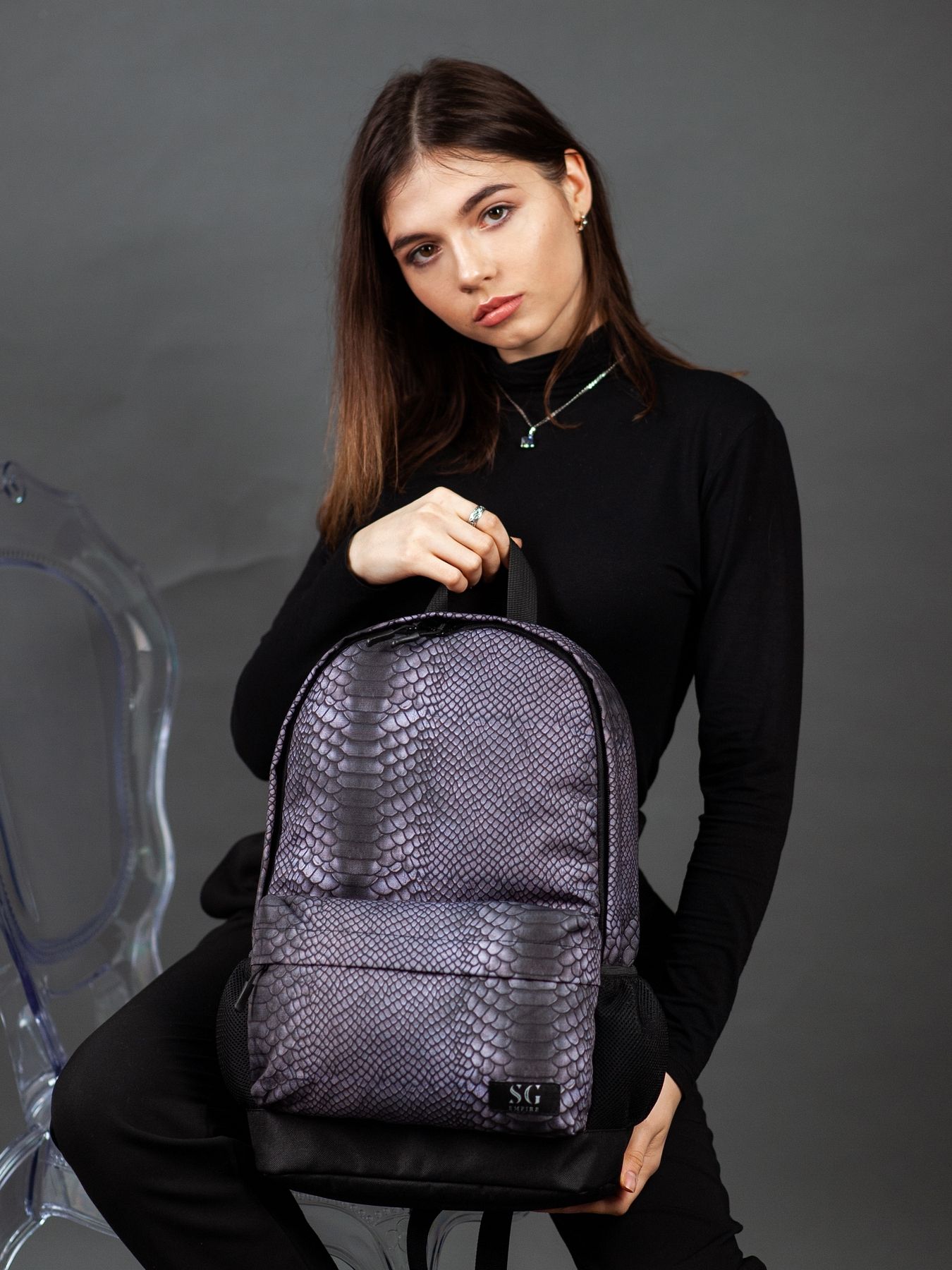 

Рюкзак SG Empire Town style рептилия серая RKTS04157