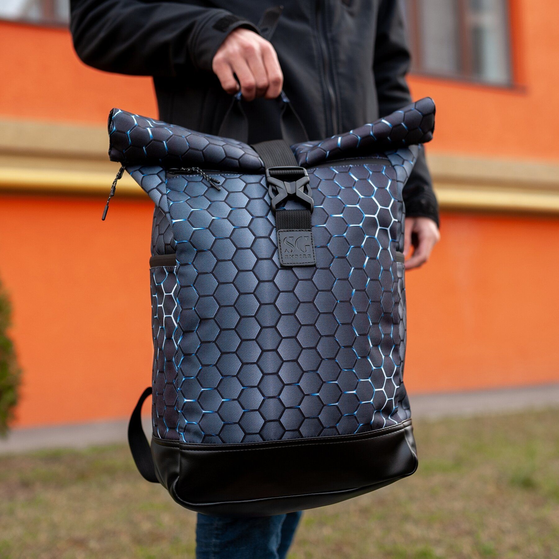 

Рюкзак роллтоп SG Empire Travel bag мозаика серый RKTB07047