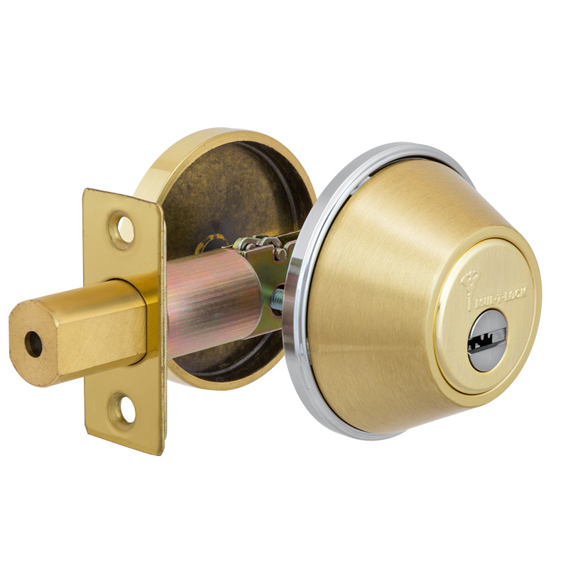 

Замок врізний MUL-T-LOCK DEAD BOLT DBM SHINY BRASS