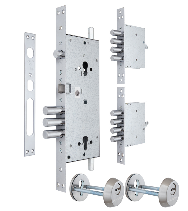 

Комплект врізних замків MUL-T-LOCK 415G BRUSHED NICKEL
