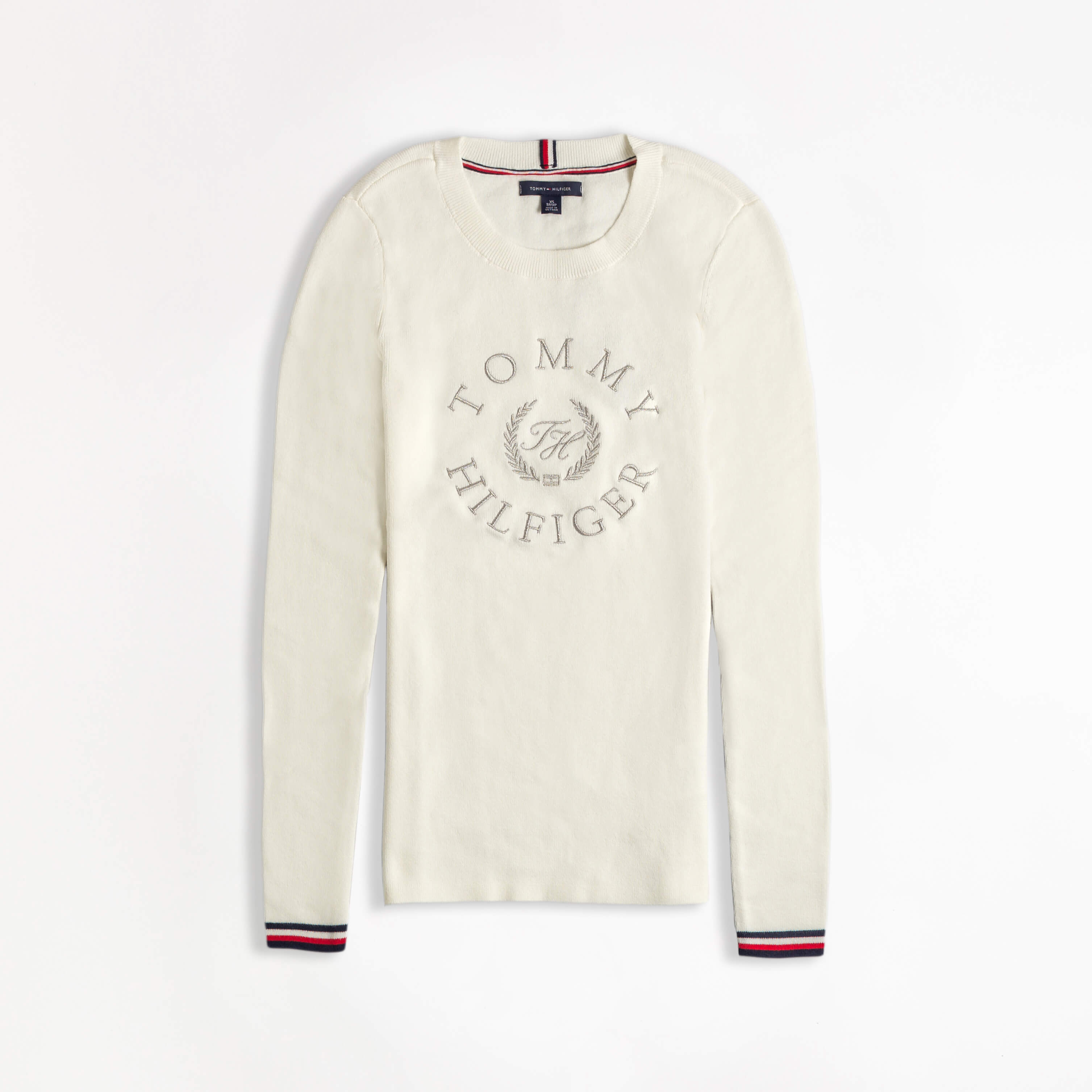 

Лонгслив Tommy Hilfiger TH1410W M Молочный