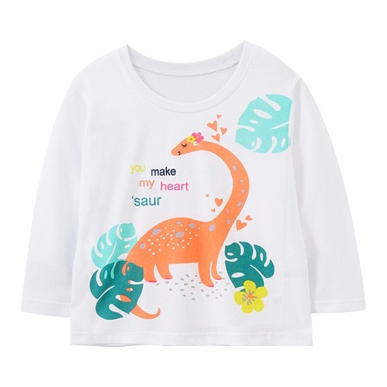 

Лонгслив для девочки Dinosaur in love Malwee (140) Оранжевый